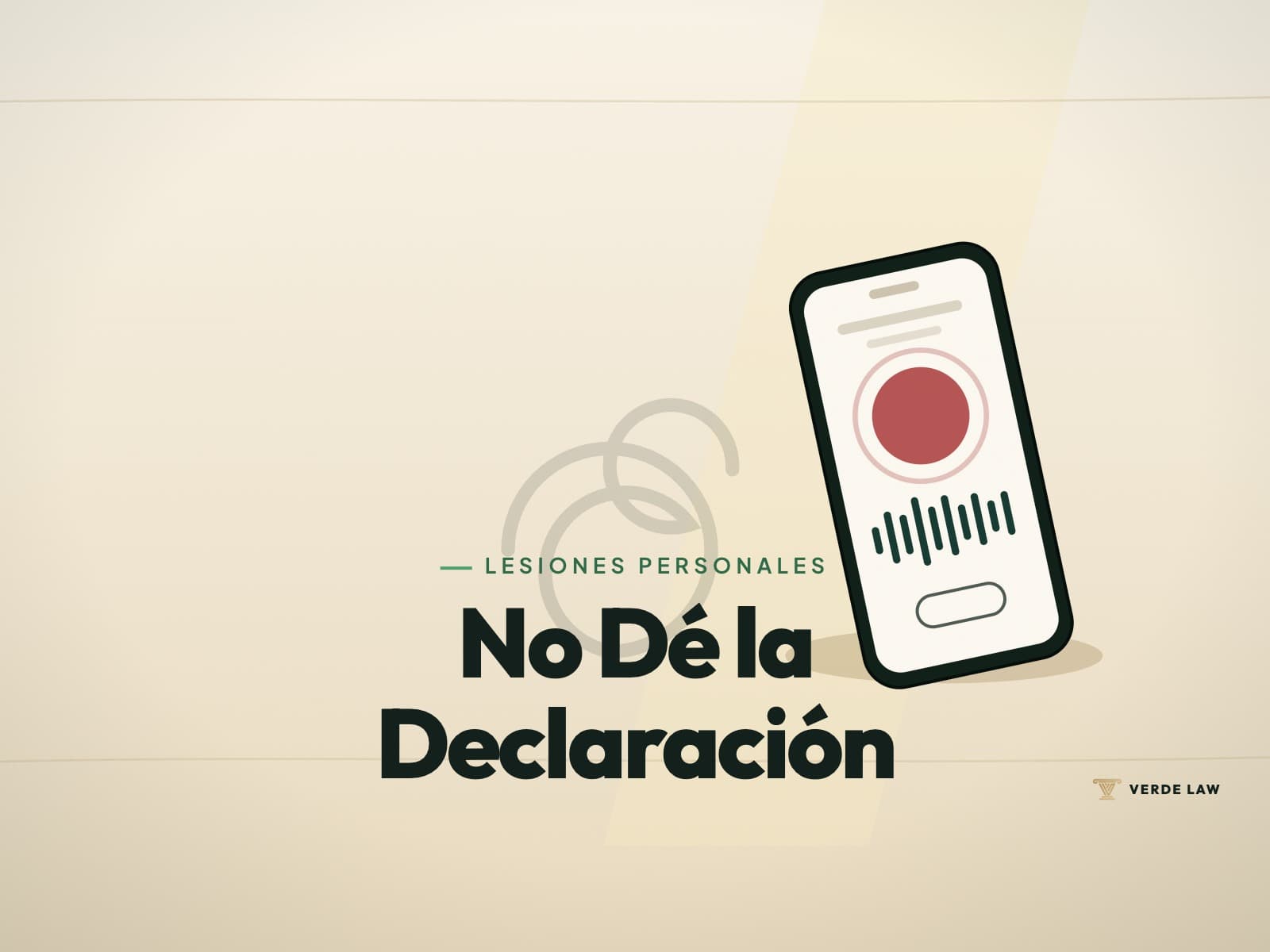 ¿Debe Dar una Declaración Grabada a la Aseguradora? No. Aquí le Explicamos